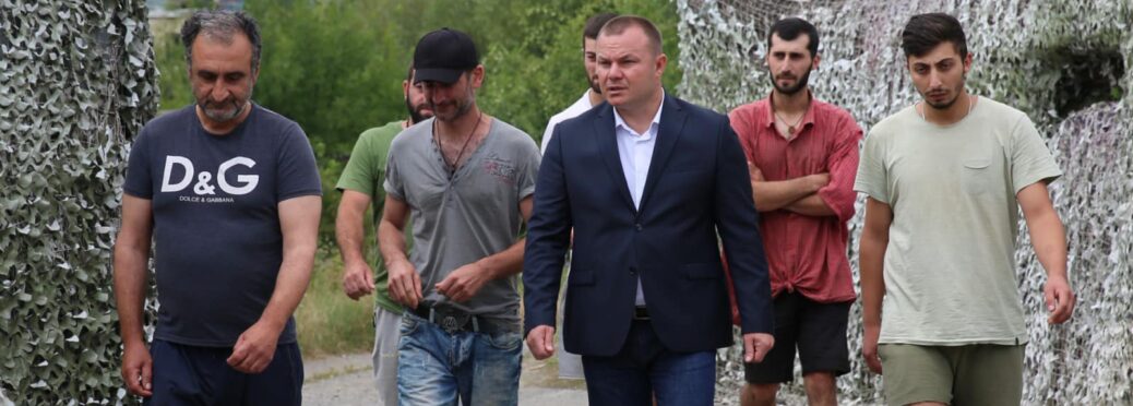 Six detained Georgians released from Tskhinvali and transferred to Georgian authorities at Ergneti (photo: Georgian SSS)